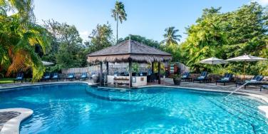 Swimming Pool and Pool Bar at East Winds, St Lucia